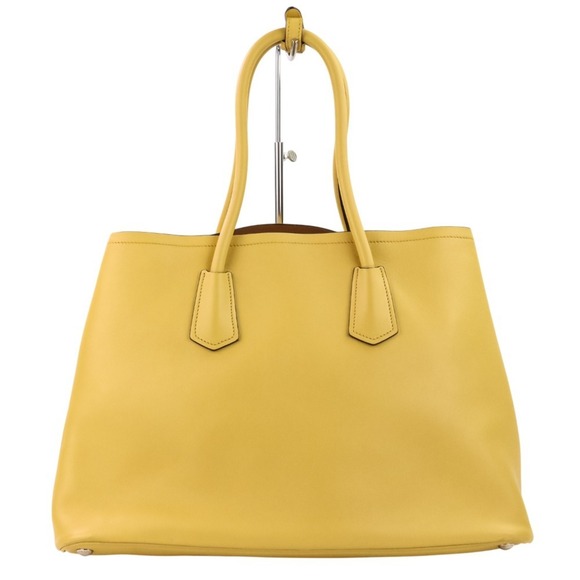 PRADA Citycalf Leather Tote Bag BR5070 Yellow - Picture 2 of 15